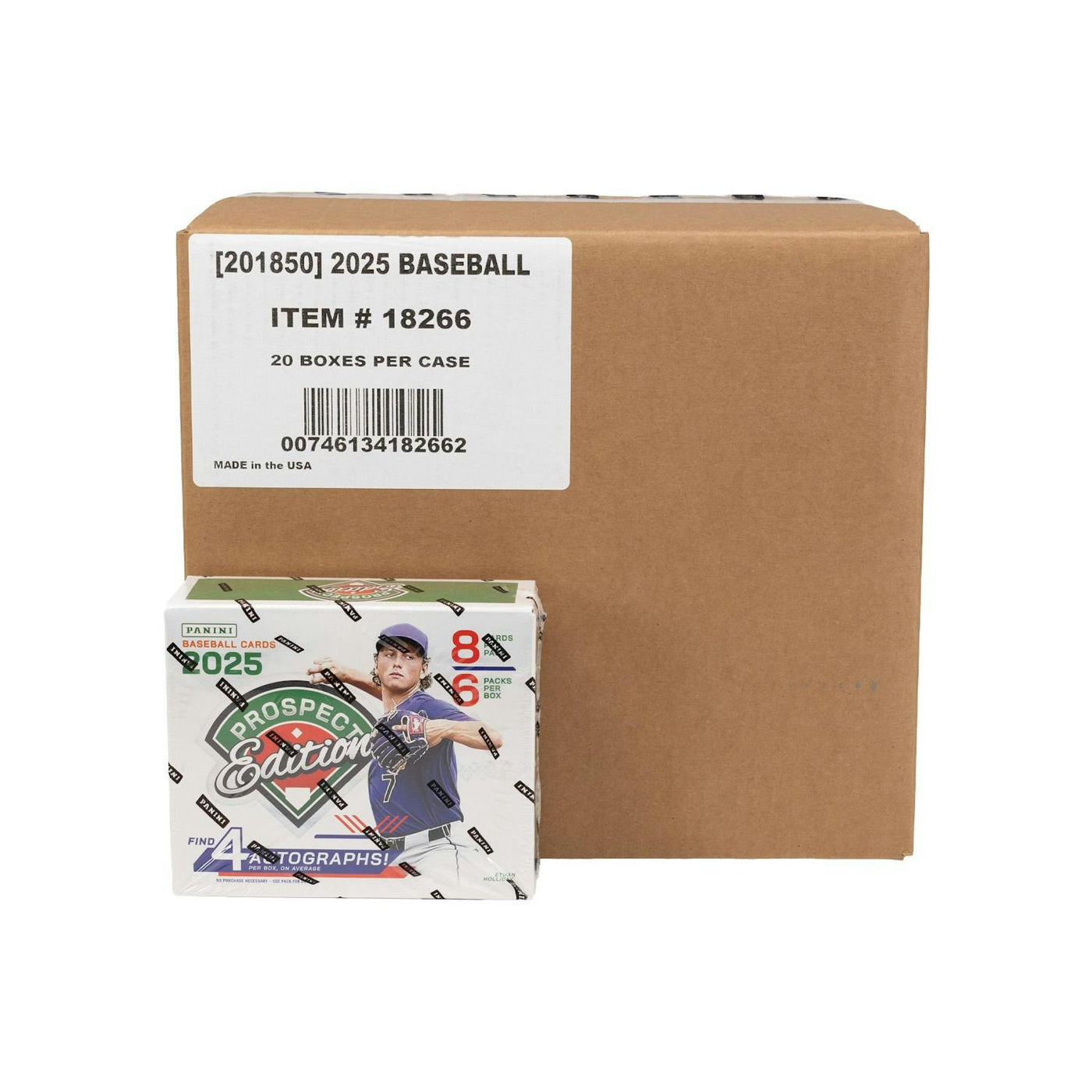 2025 Panini Prospect Edition Baseball Hobby 20-Box Case