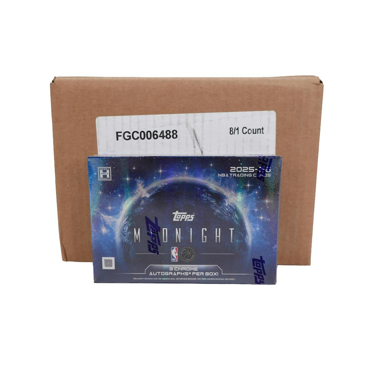 2025/26 Topps Midnight Basketball Hobby 8-Box Case
