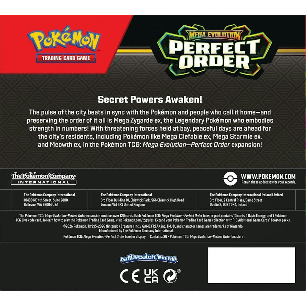 Pokemon Mega Evolution: Perfect Order Booster Box