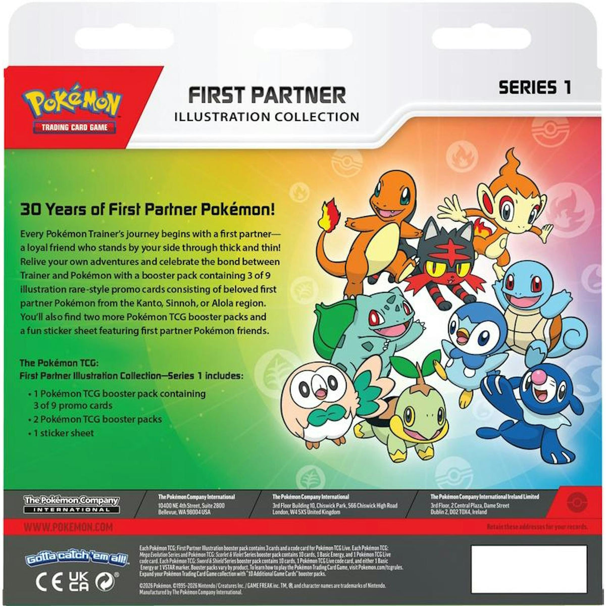 Pokemon First Partner Illustration Collection Series 1 Box