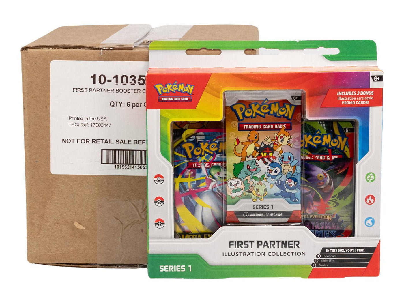Pokemon First Partner Illustration Collection Series 1 6-Box Case