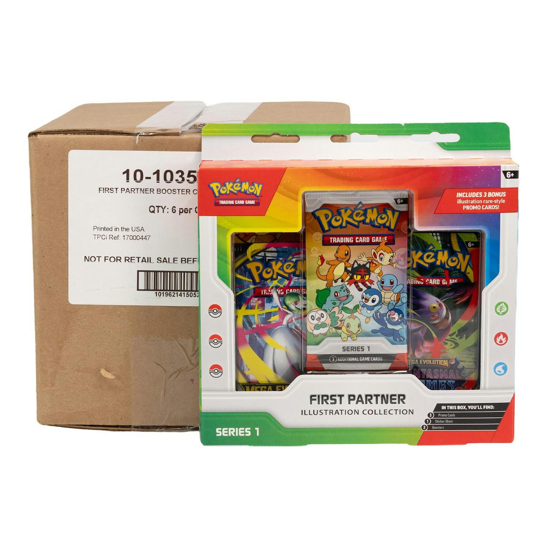 Pokemon First Partner Illustration Collection Series 1 6-Box Case