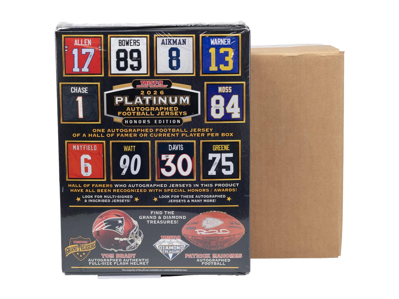 2026 TriStar Platinum Honors Edition Autographed Football Jersey 4-Box Case