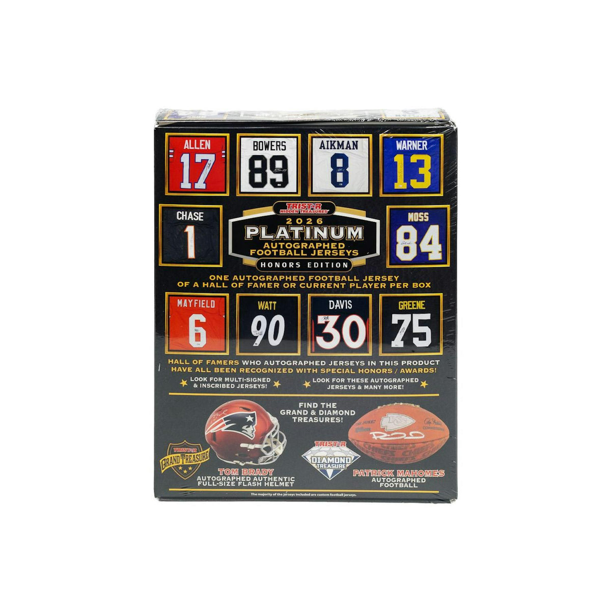 2026 TriStar Platinum Honors Edition Autographed Football Jersey Box