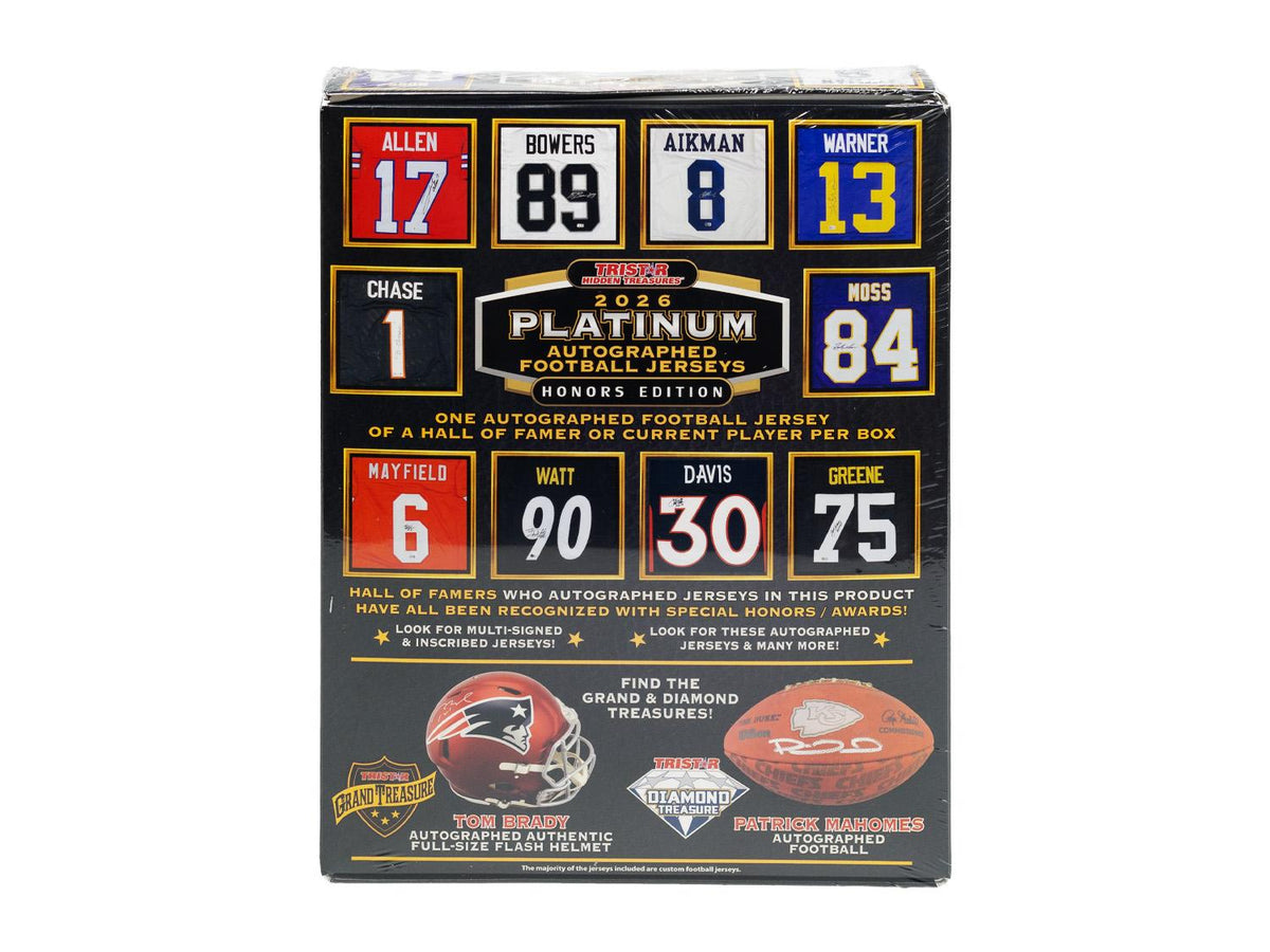 2026 TriStar Platinum Honors Edition Autographed Football Jersey Box