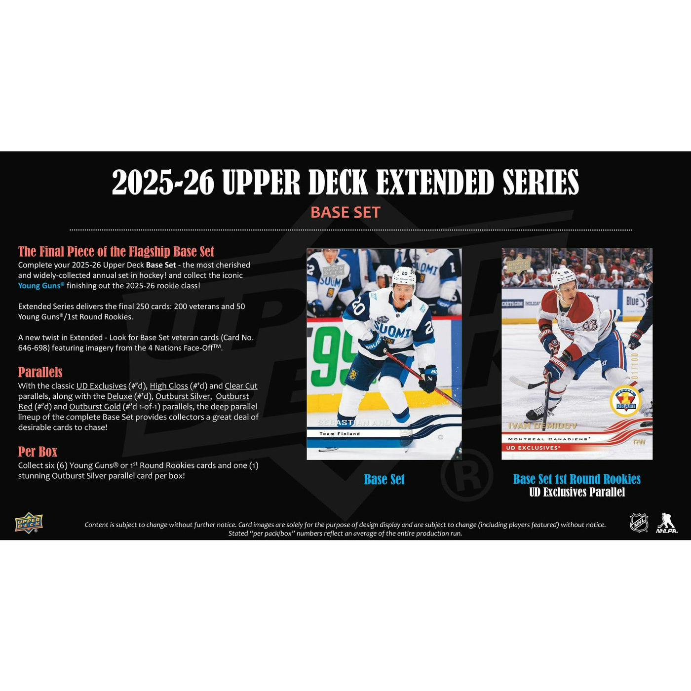 2025/26 Upper Deck Extended Series Hockey Hobby 12-Box Case