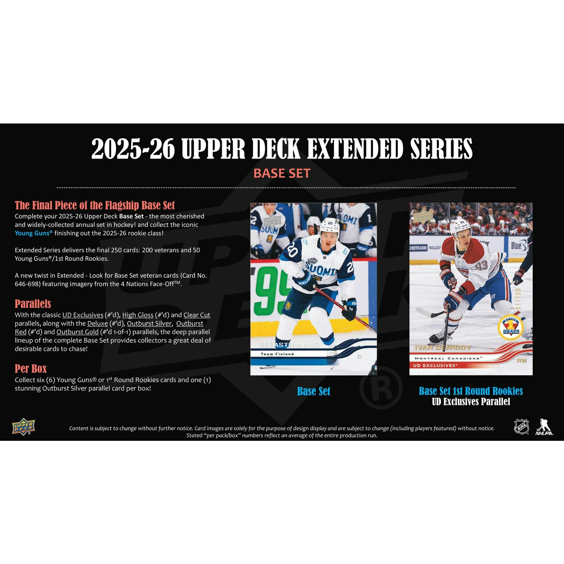 2025/26 Upper Deck Extended Series Hockey Hobby Box