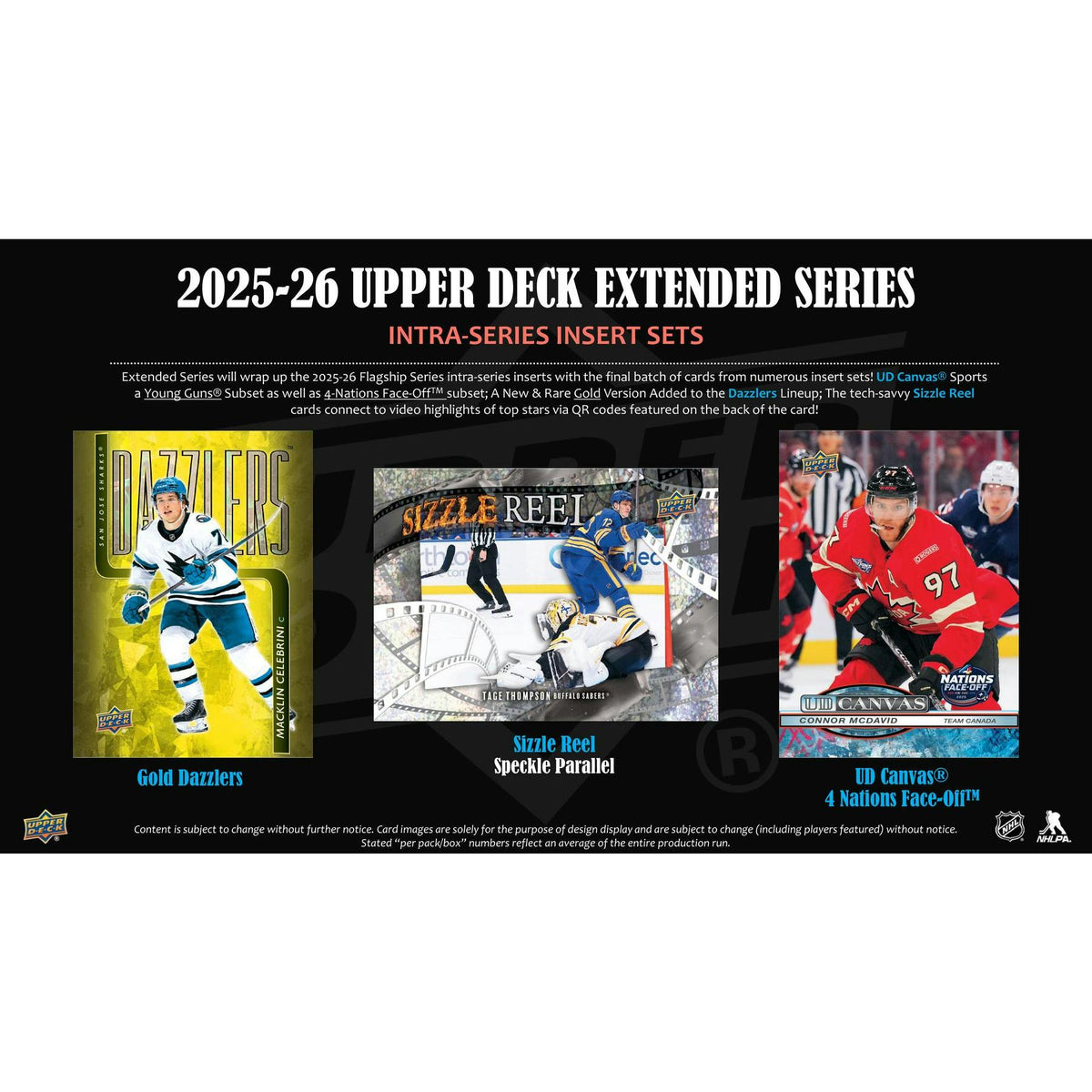 2025/26 Upper Deck Extended Series Hockey Hobby 12-Box Case