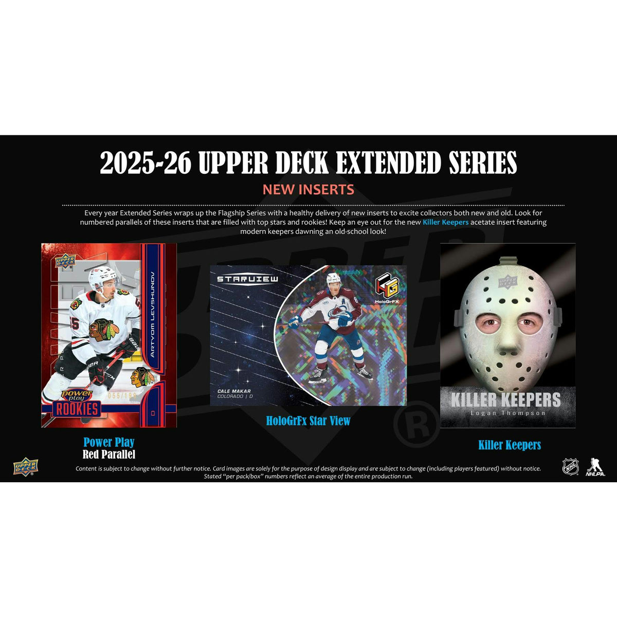 2025/26 Upper Deck Extended Series Hockey Hobby 12-Box Case