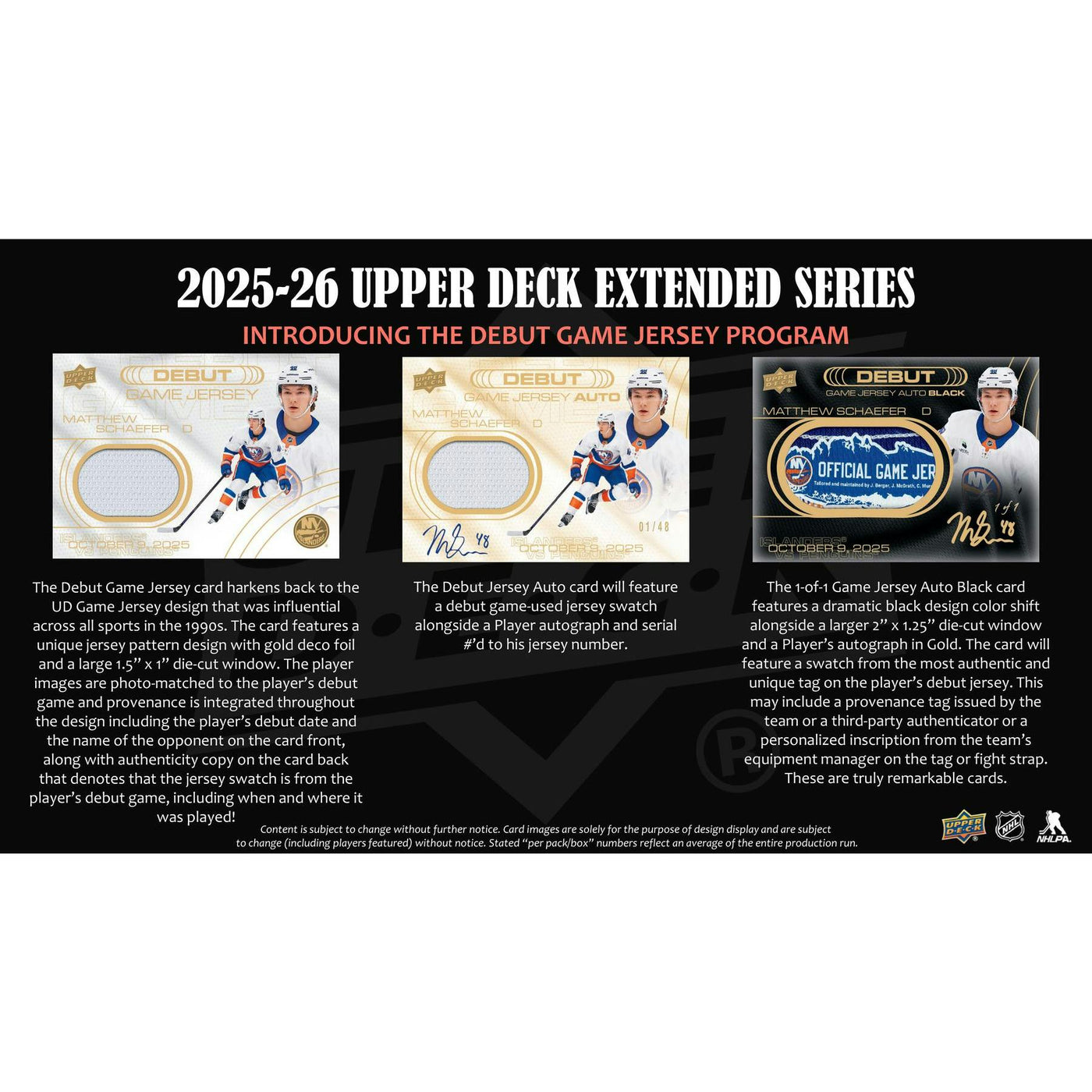 2025/26 Upper Deck Extended Series Hockey Hobby Box