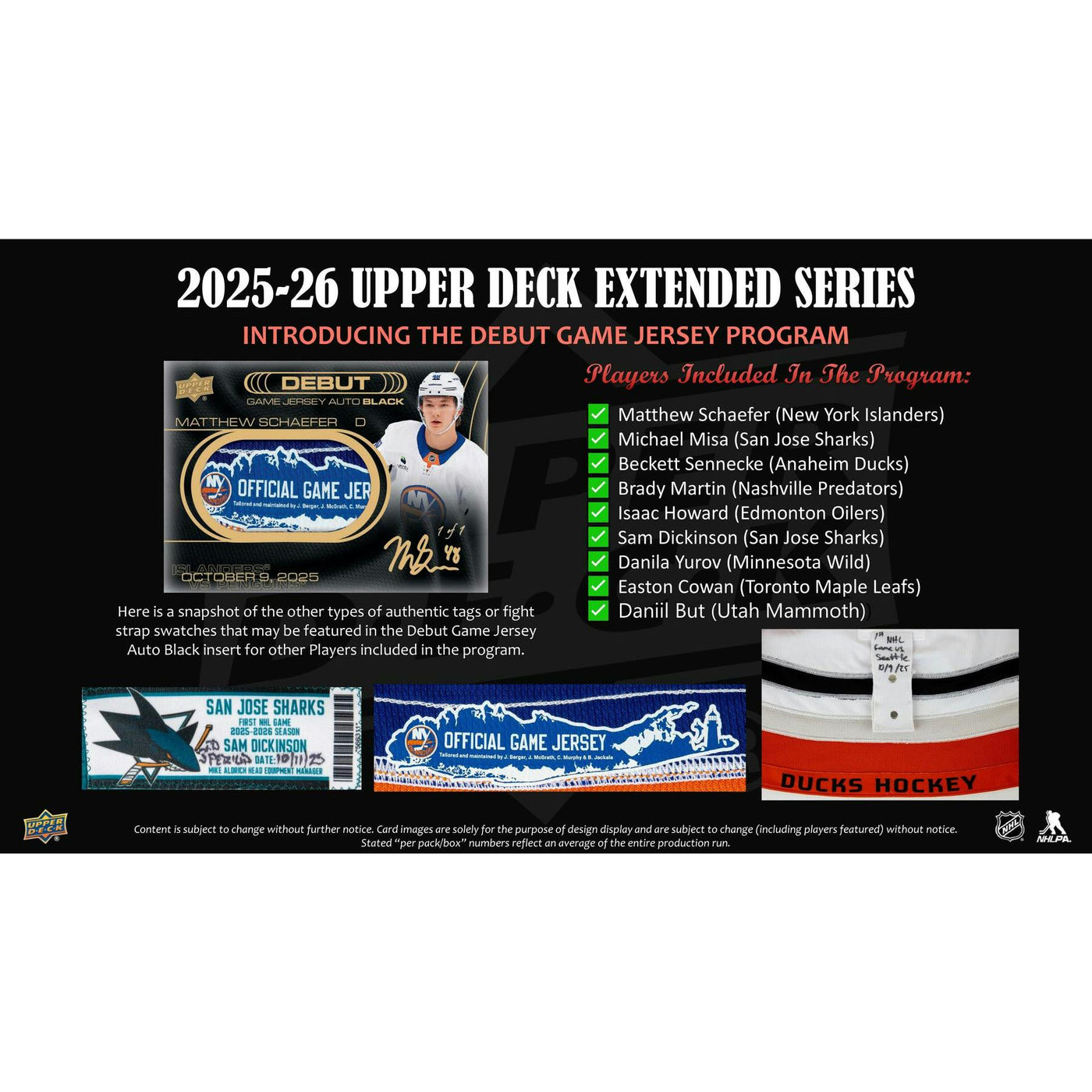 2025/26 Upper Deck Extended Series Hockey Hobby Box