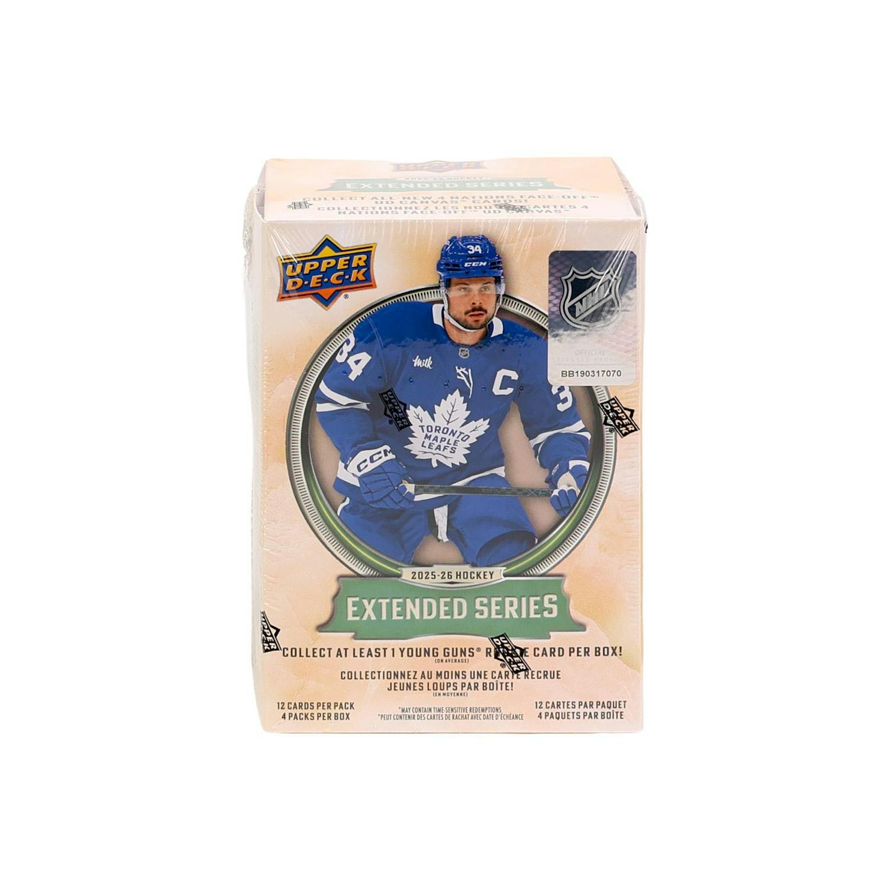 2025/26 Upper Deck Extended Series Hockey Blaster 20-Box Case