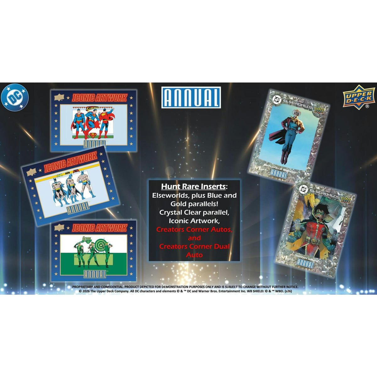 2024/25 Upper Deck DC Annual Hobby 16-Box Case