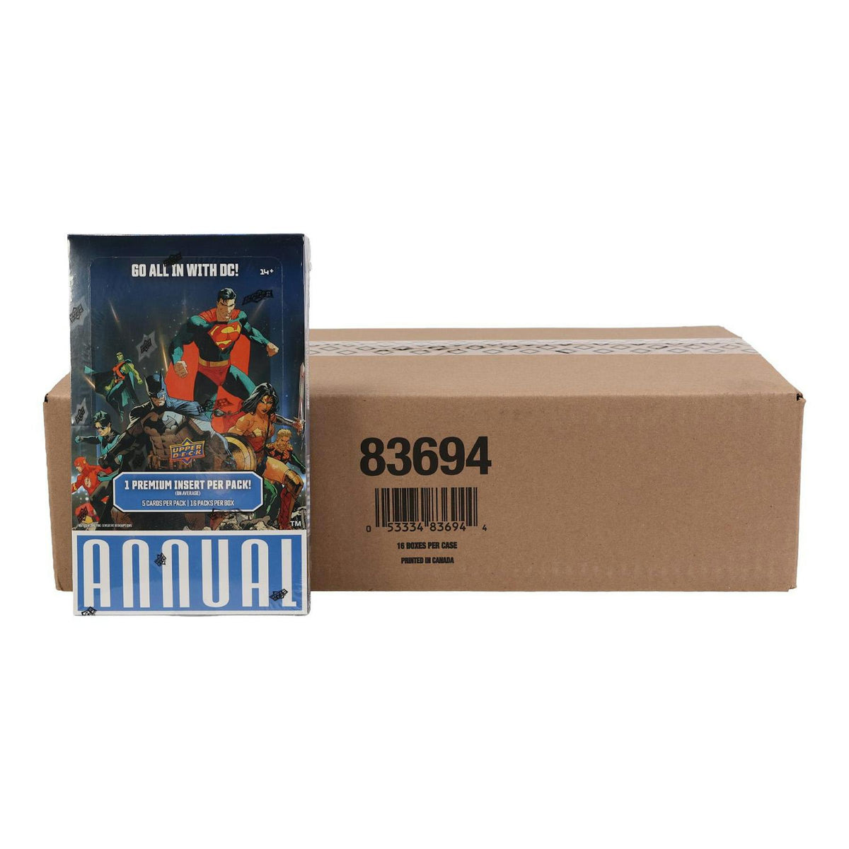 2024/25 Upper Deck DC Annual Hobby 16-Box Case