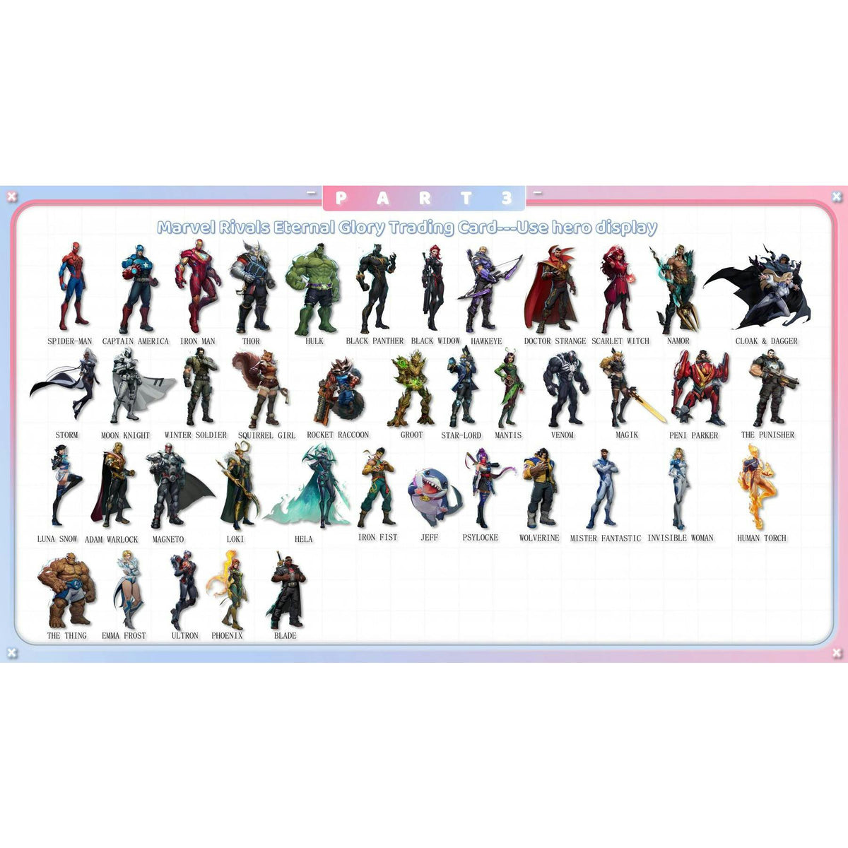 2026 Card.Fun Marvel Rivals Eternal Glory Hobby 10-Box Case