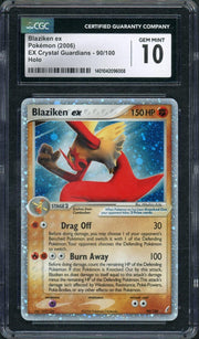 2006 Pokemon EX Crystal Guardians Blaziken ex Holo #90 CGC 10