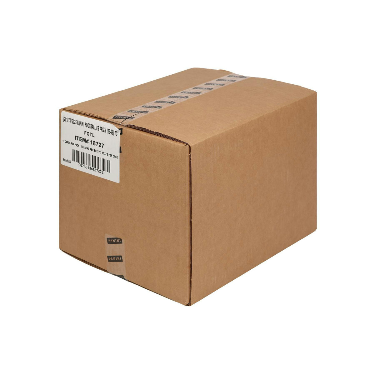 2025 Panini Prizm Football 1st Off The Line FOTL Hobby 12-Box Case