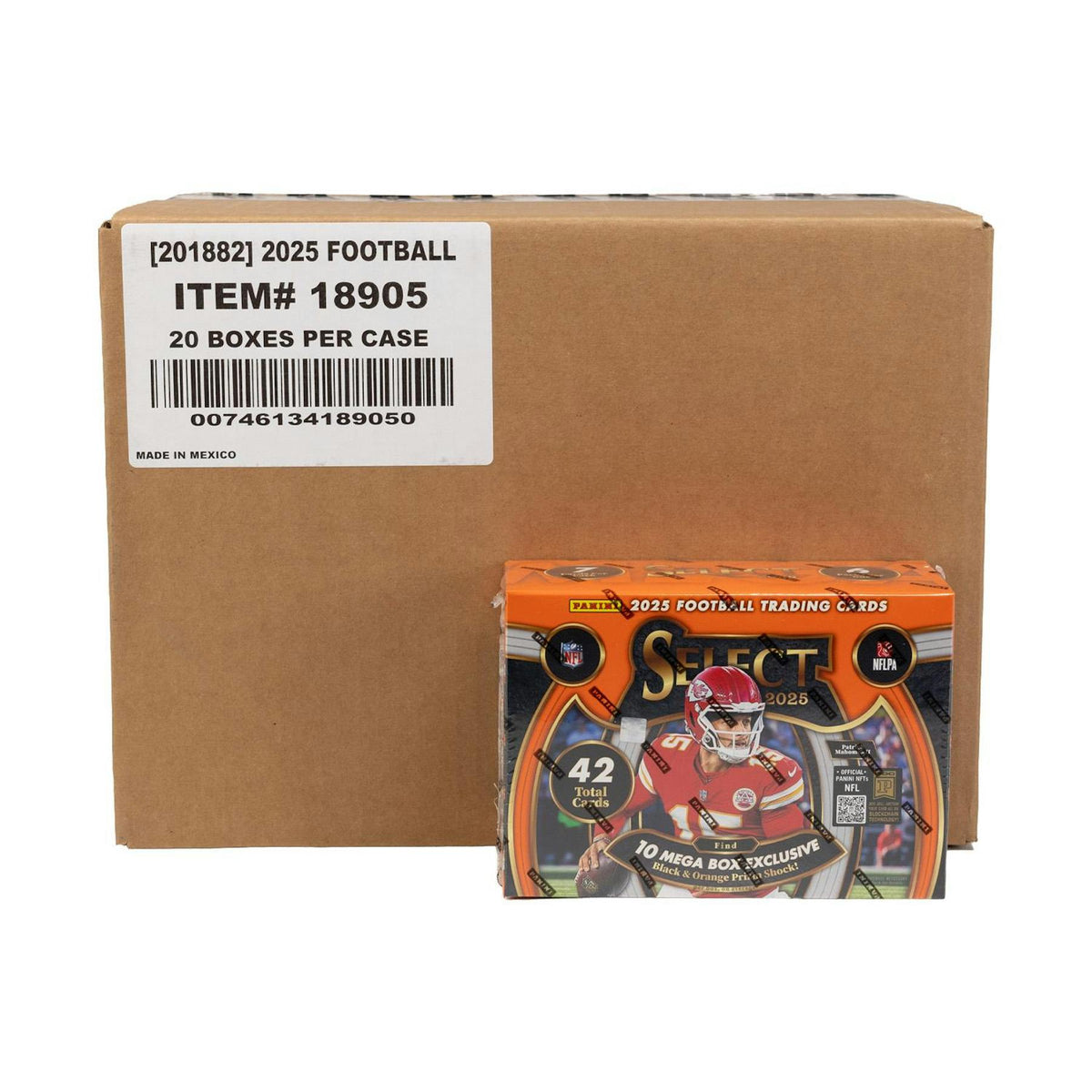 2025 Panini Select Football Mega Hobby 20-Box Case