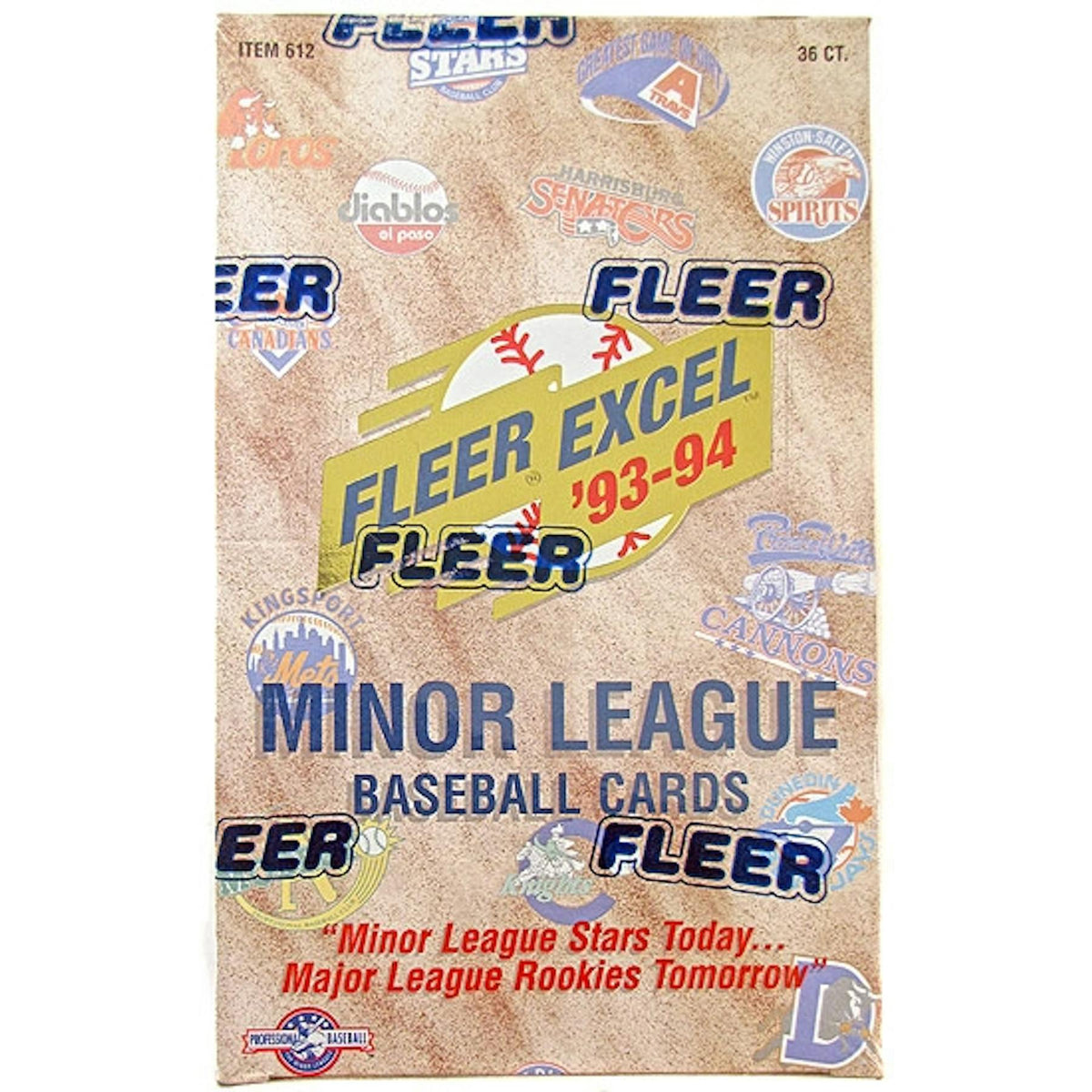 1993/94 Fleer Excel Minor League Baseball Hobby Box