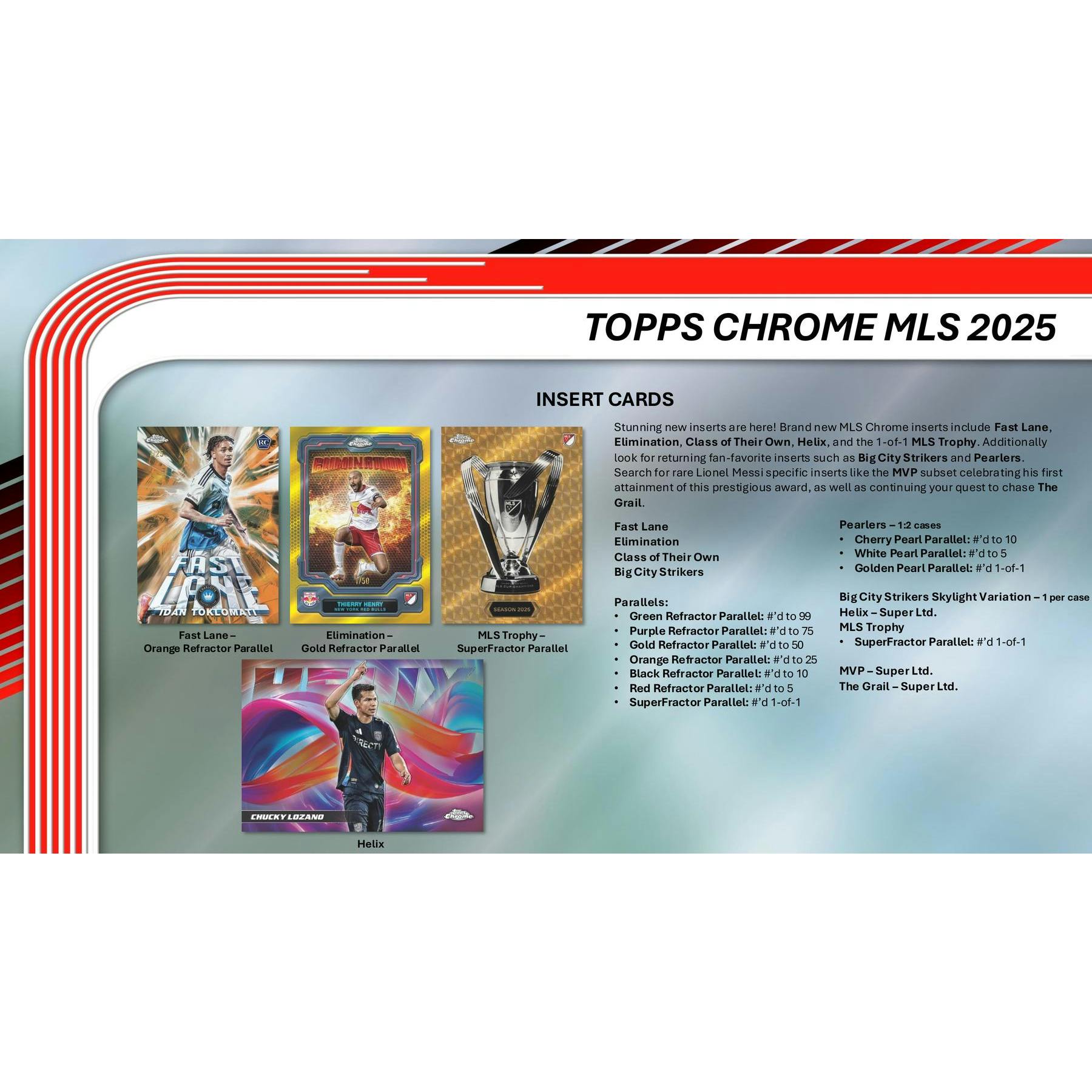 2025 Topps MLS Major League Soccer Chrome Hobby Box