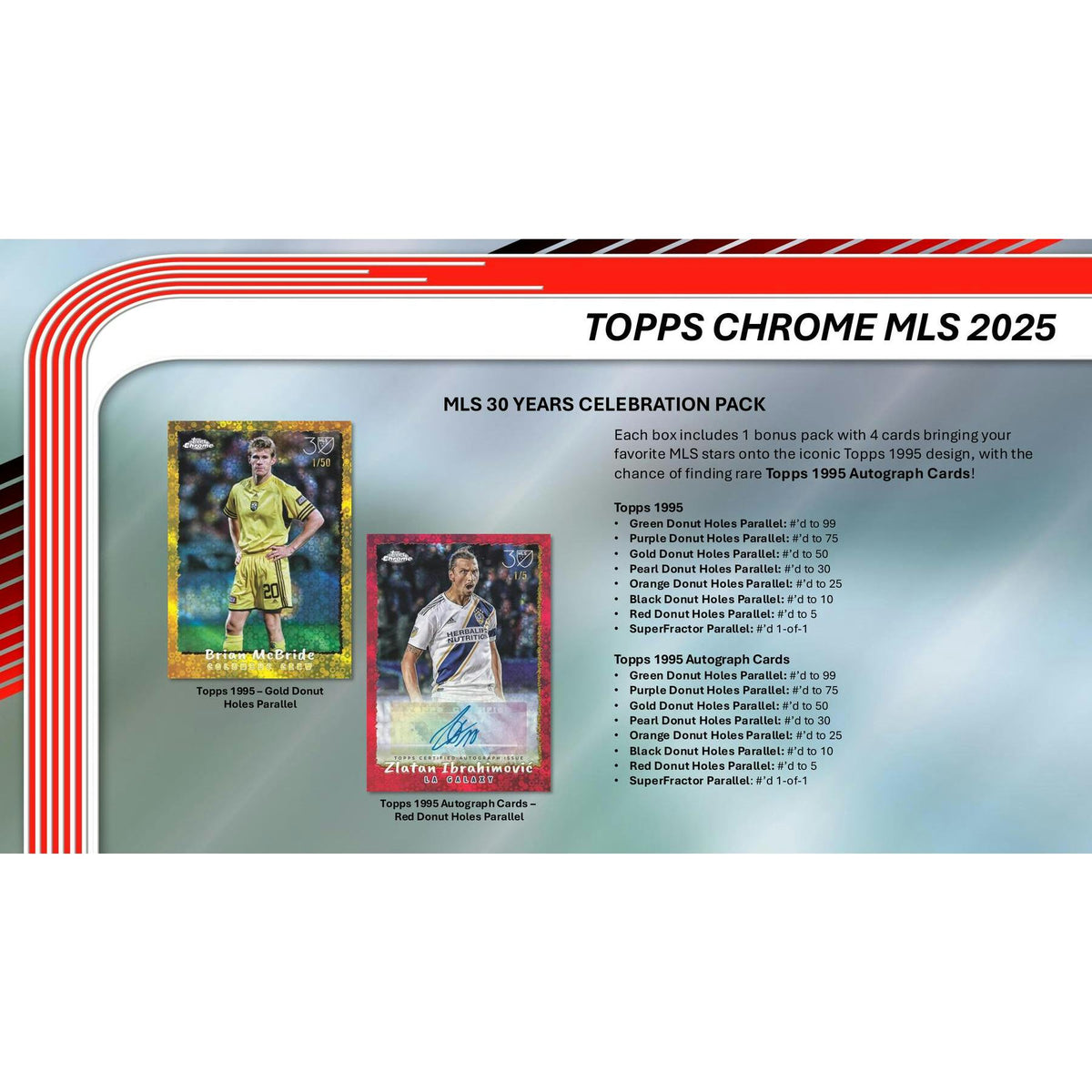 2025 Topps MLS Major League Soccer Chrome Hobby Box
