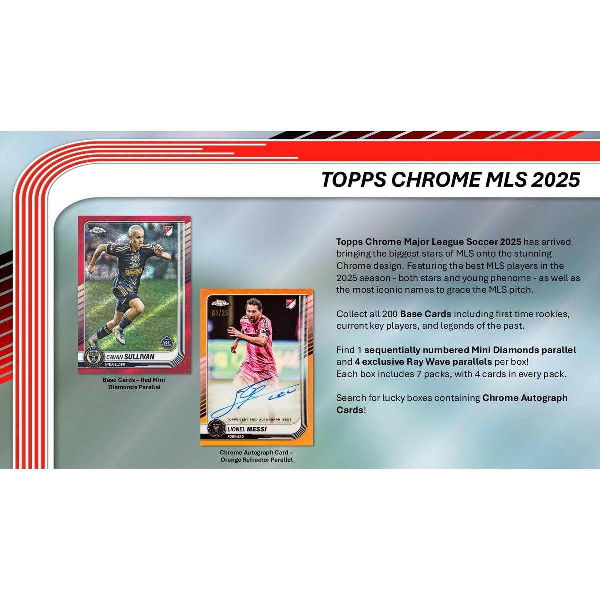 2025 Topps MLS Major League Soccer Chrome Blaster 40-Box Case