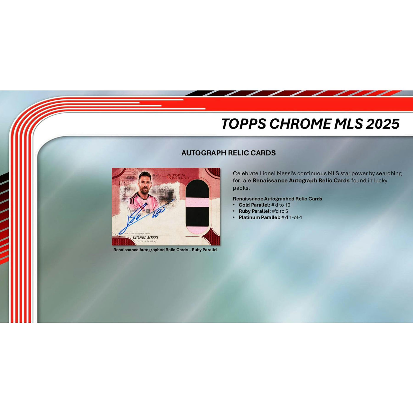 2025 Topps MLS Major League Soccer Chrome Blaster 40-Box Case