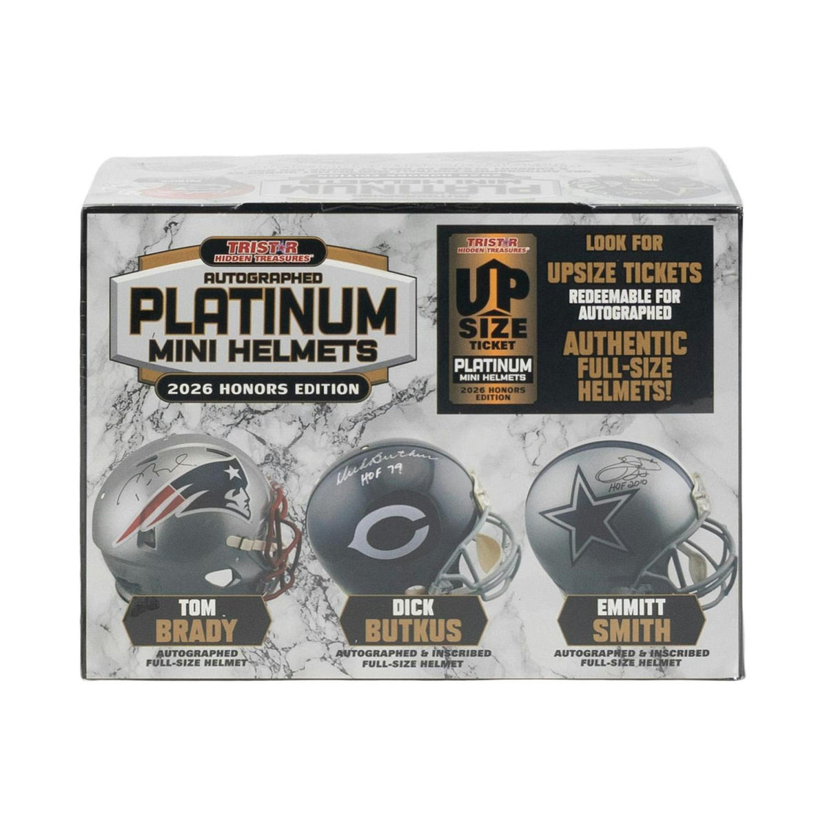 2026 TriStar Autographed Platinum Football Mini Helmets Honors Edition Hobby 8-Box Case