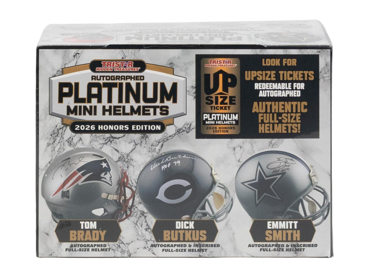 2026 TriStar Autographed Platinum Football Mini Helmets Honors Edition Hobby Box