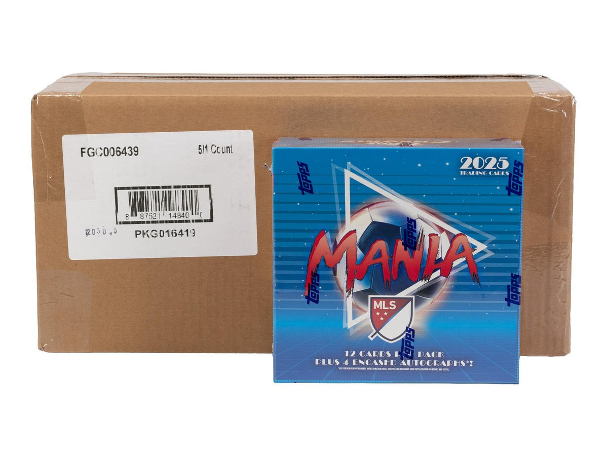 2025 Topps MLS Major League Soccer Chrome Mania 5-Box Case