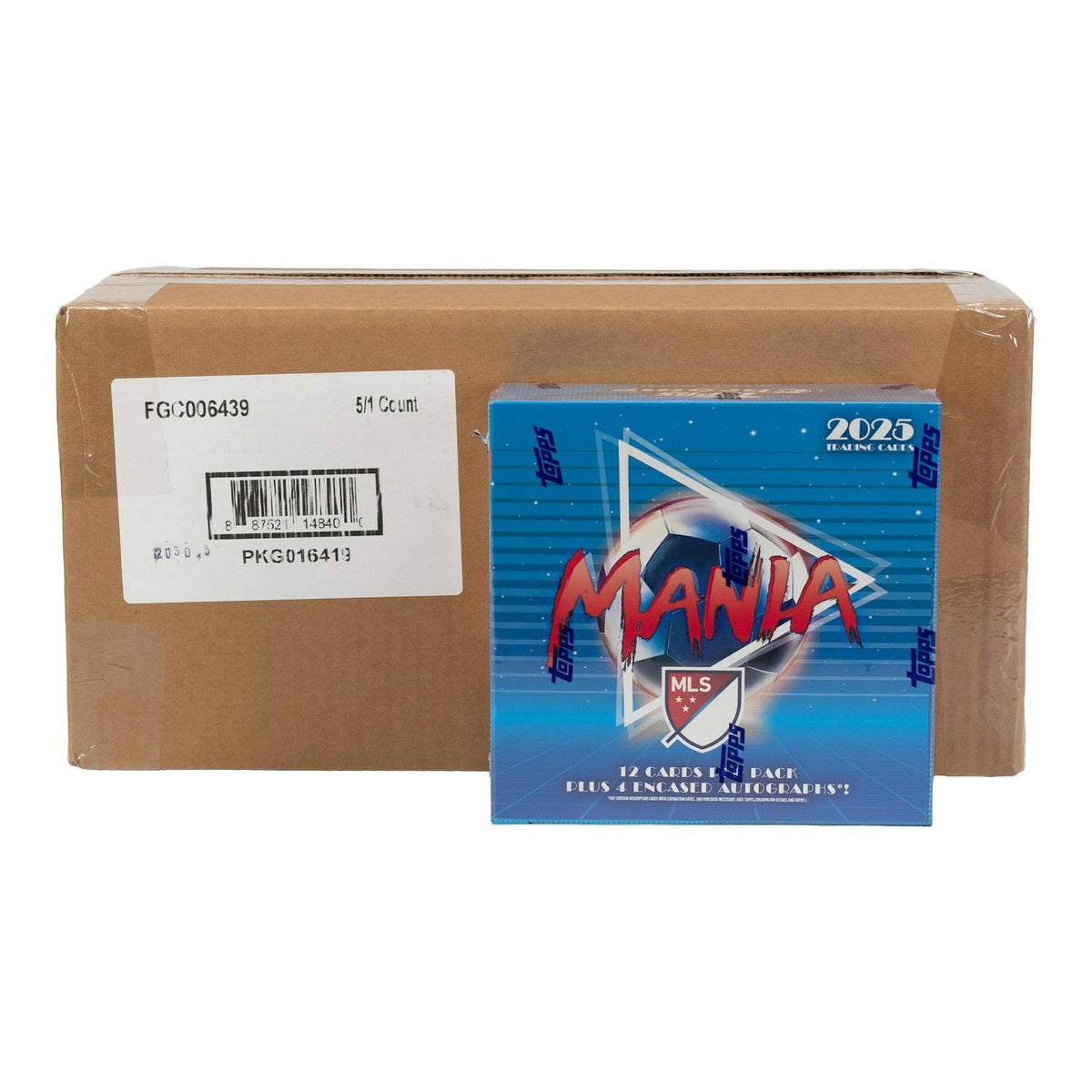 2025 Topps MLS Major League Soccer Chrome Mania 5-Box Case