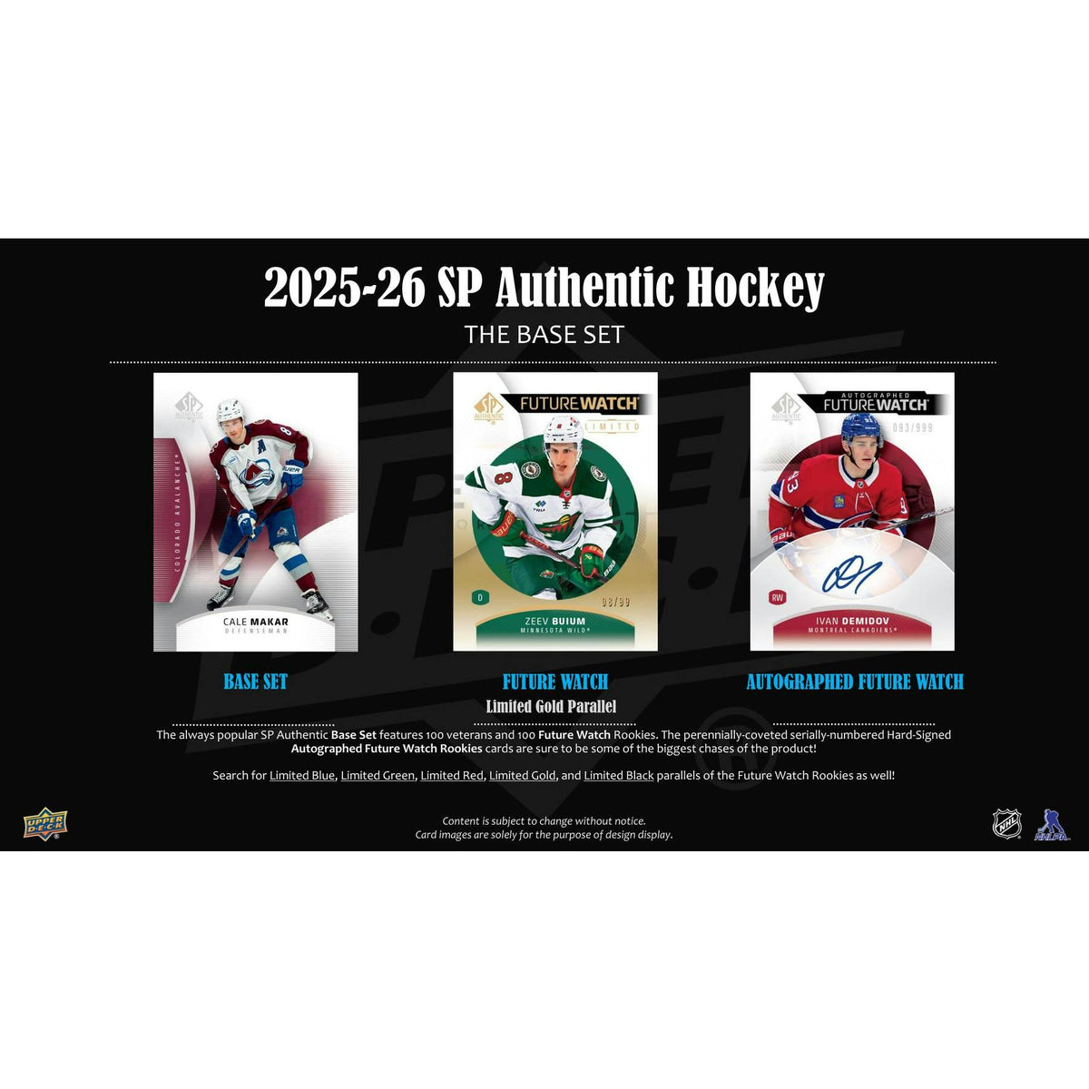 2025/26 Upper Deck SP Authentic Hockey Hobby Pack