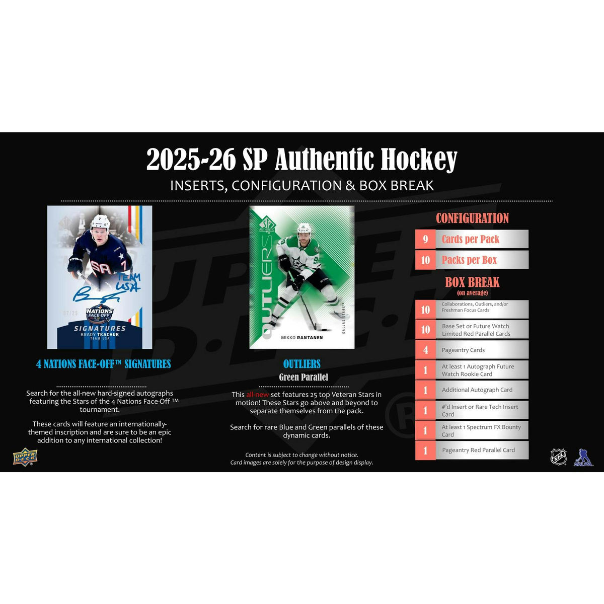 2025/26 Upper Deck SP Authentic Hockey Hobby 16-Box Case