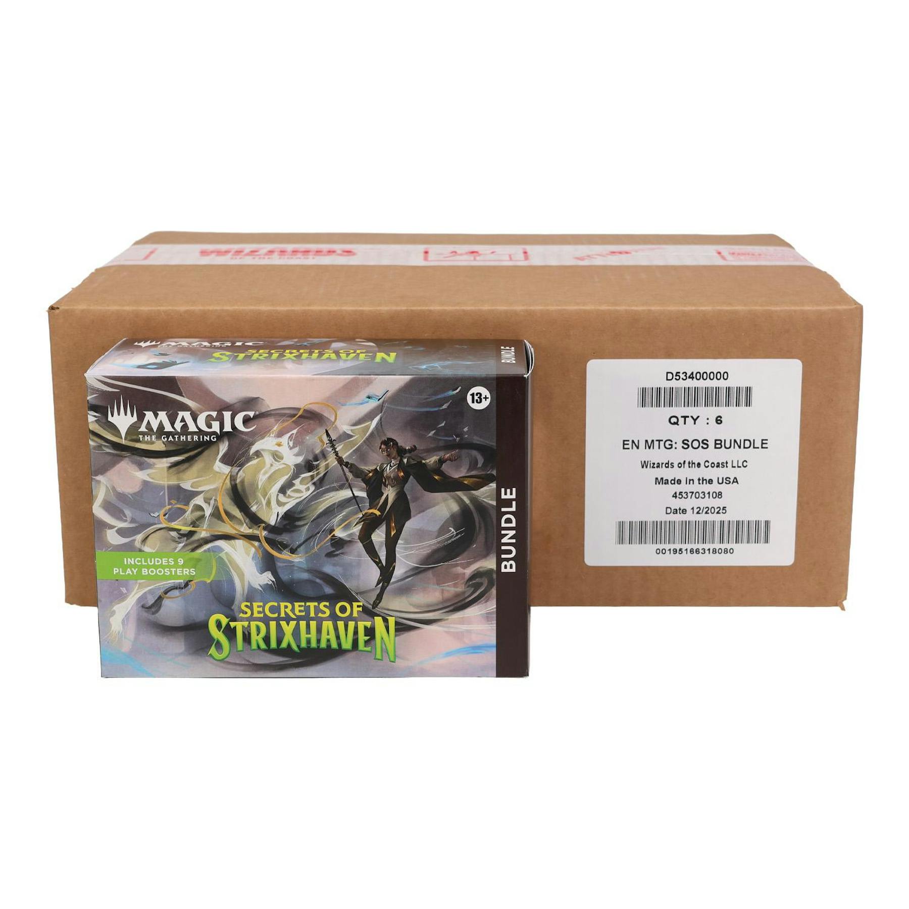 Magic the Gathering Secrets of Strixhaven Bundle 6-Box Case