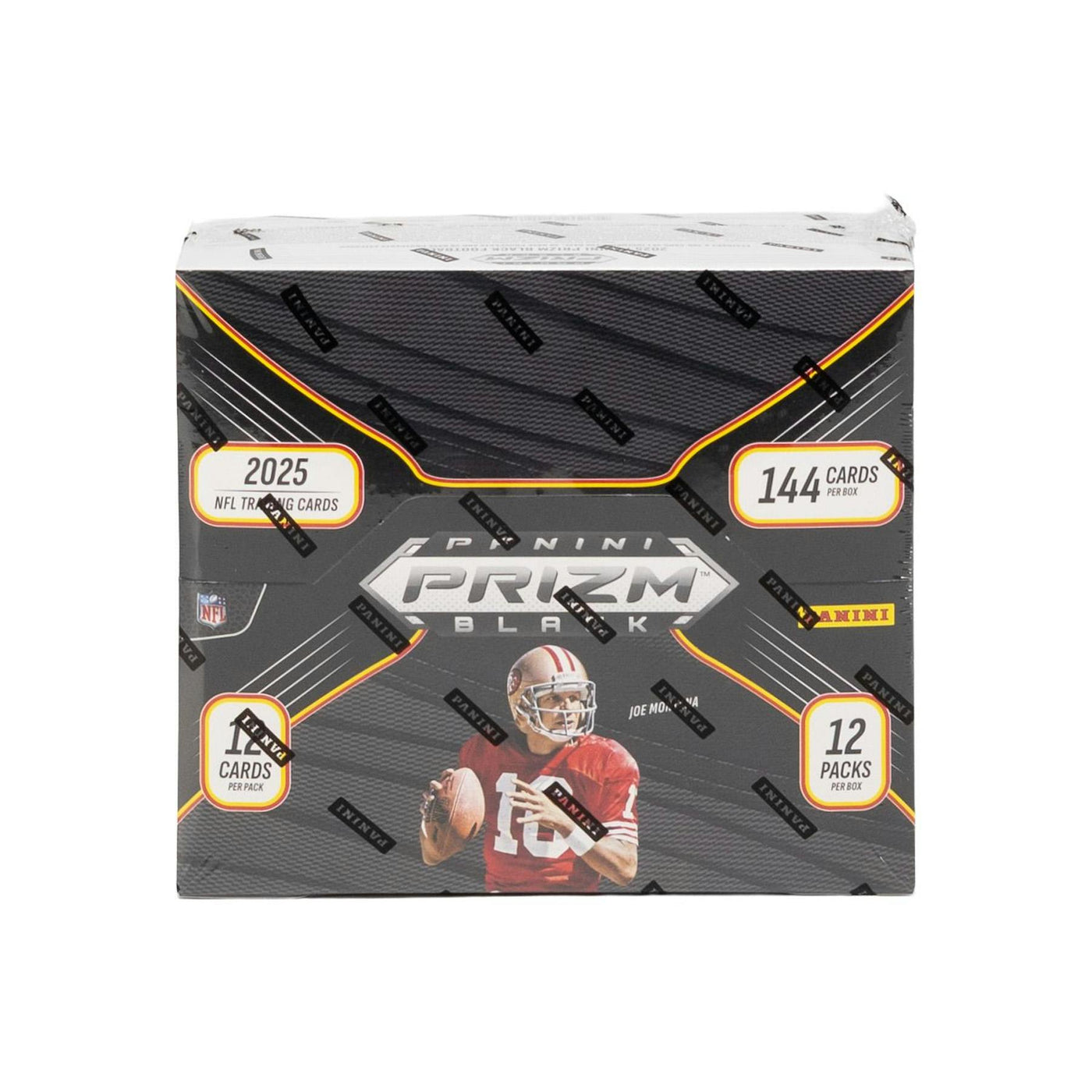 2025 Panini Prizm Black Football Hobby 12-Box Case
