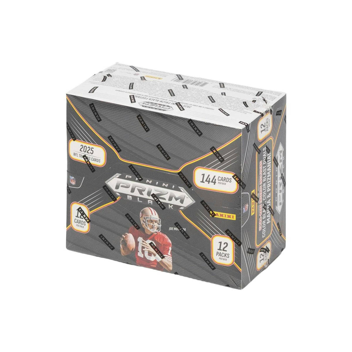 2025 Panini Prizm Black Football Hobby 12-Box Case