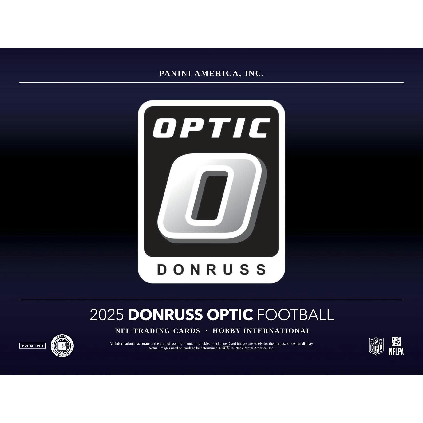 2025 Panini Donruss Optic Football International Hobby Box