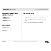2025 Panini Donruss Optic Football International Hobby 12-Box Case