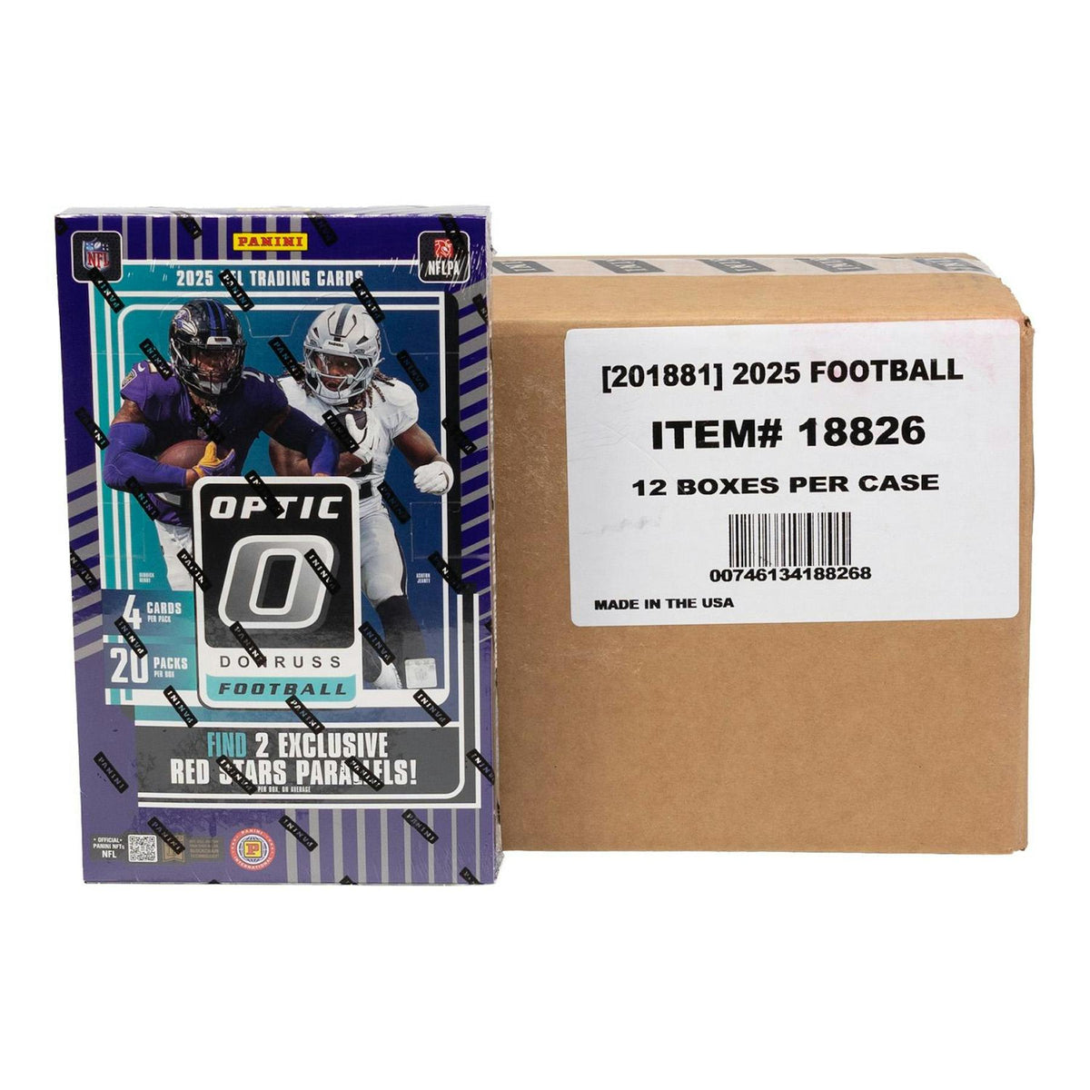 2025 Panini Donruss Optic Football International Hobby 12-Box Case