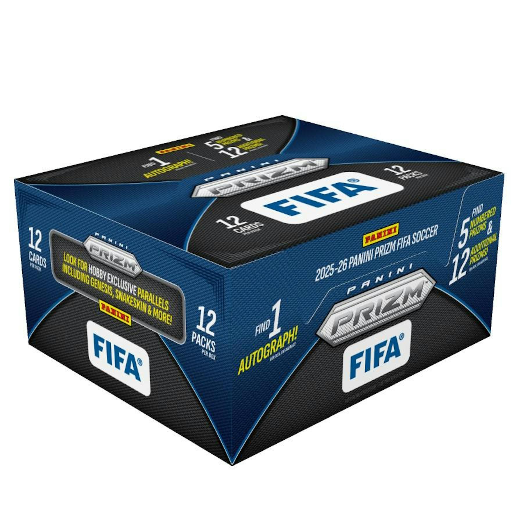 2025/26 Panini Prizm FIFA Soccer Hobby 12-Box Case
