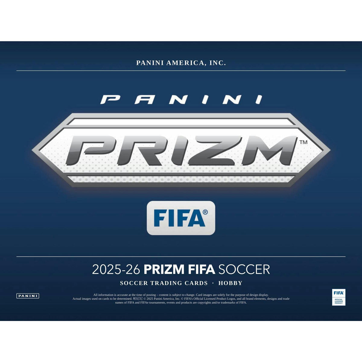 2025/26 Panini Prizm FIFA Soccer Hobby Box