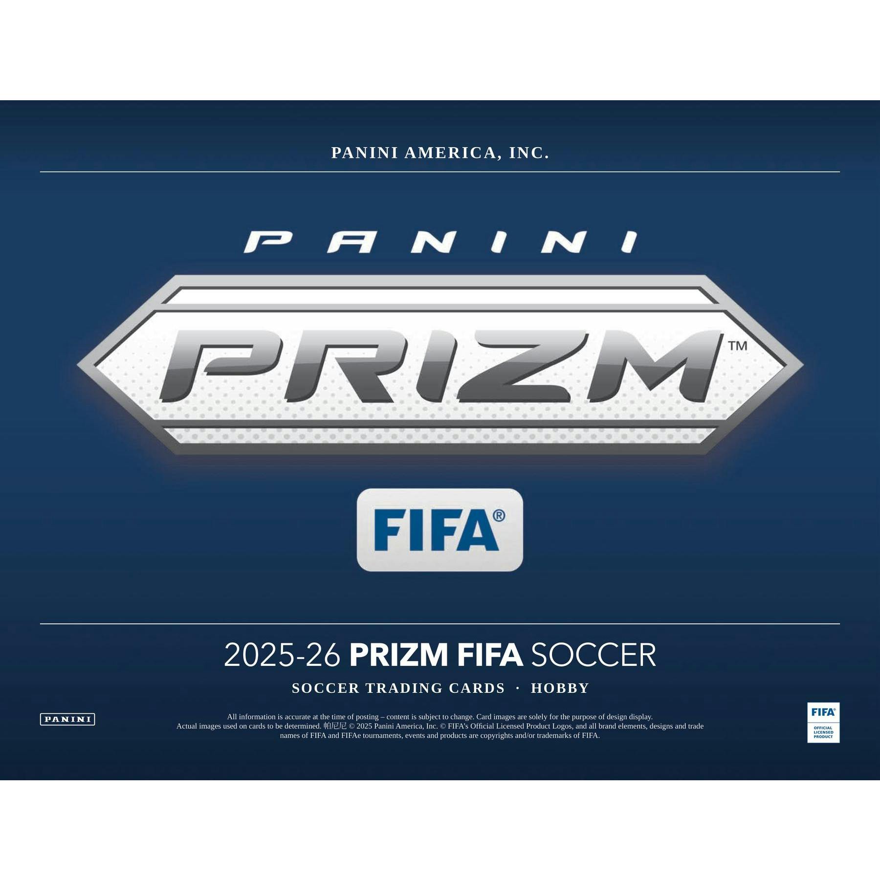 2025/26 Panini Prizm FIFA Soccer Hobby Box
