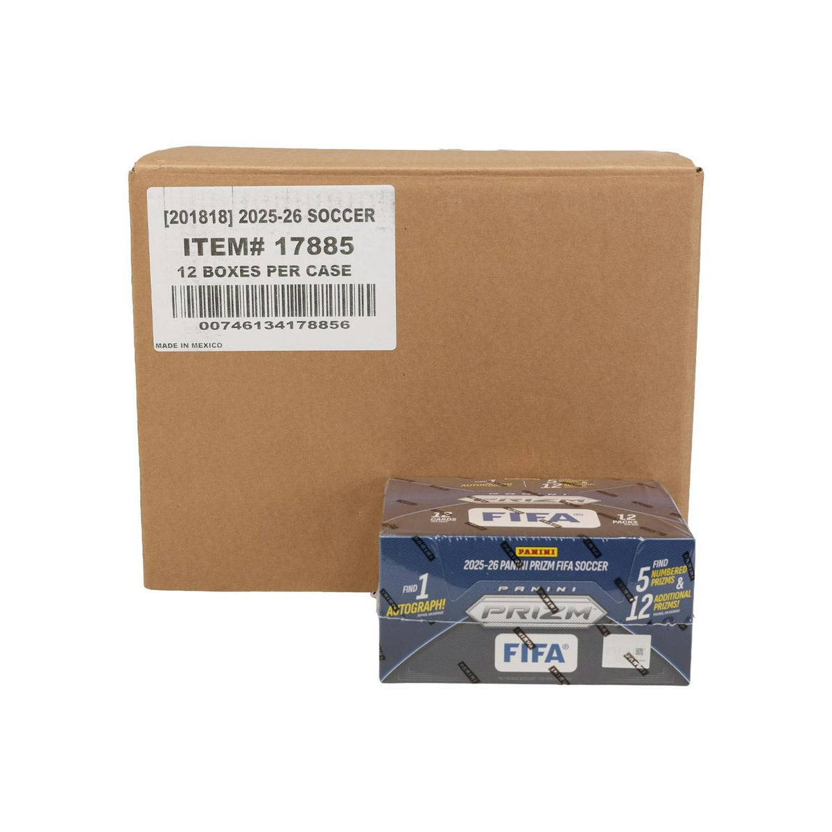 2025/26 Panini Prizm FIFA Soccer Hobby 12-Box Case