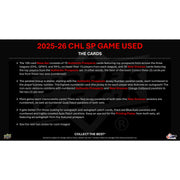 2025/26 Upper Deck CHL SP Game Used Hockey Hobby Box