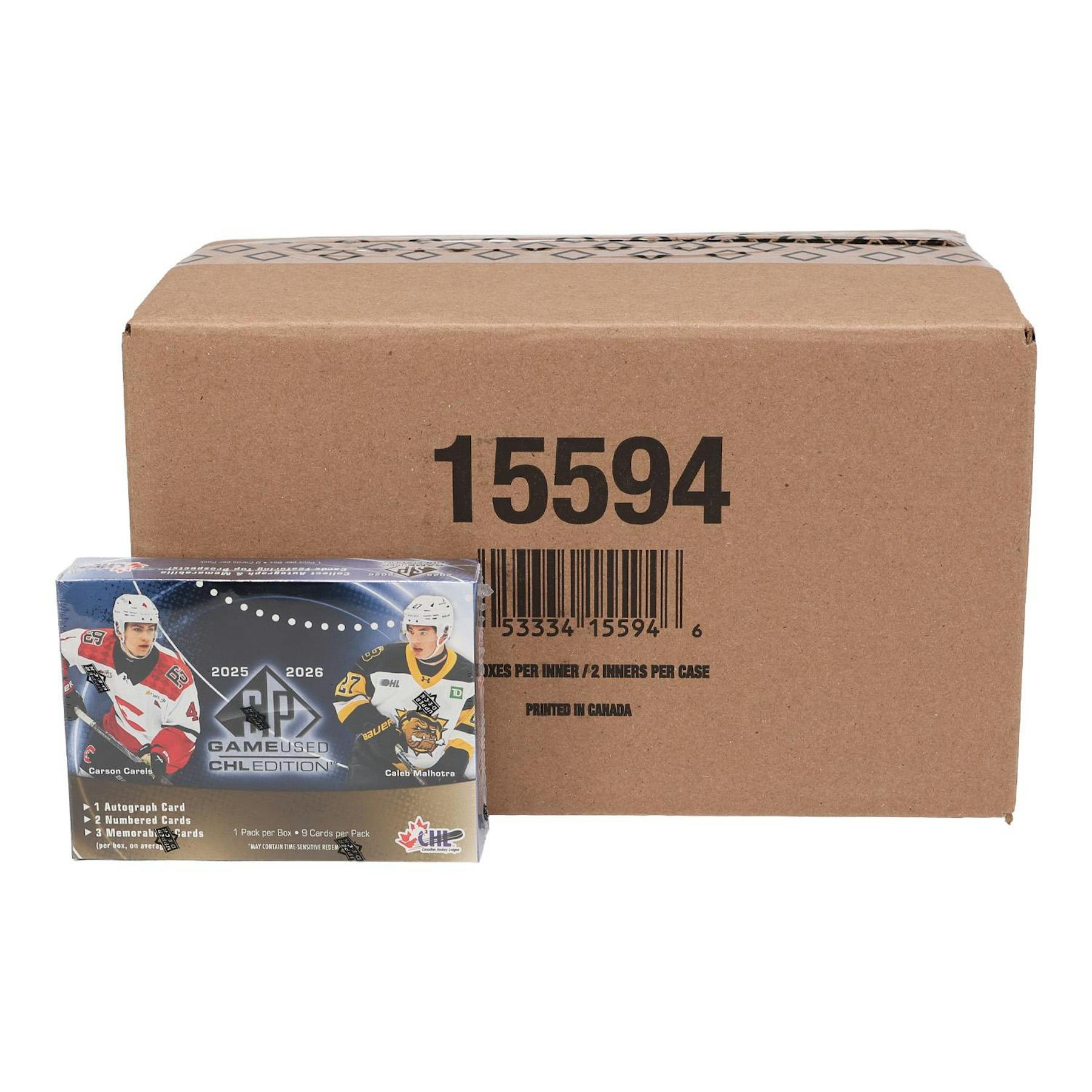 2025/26 Upper Deck CHL SP Game Used Hockey Hobby 20-Box Case