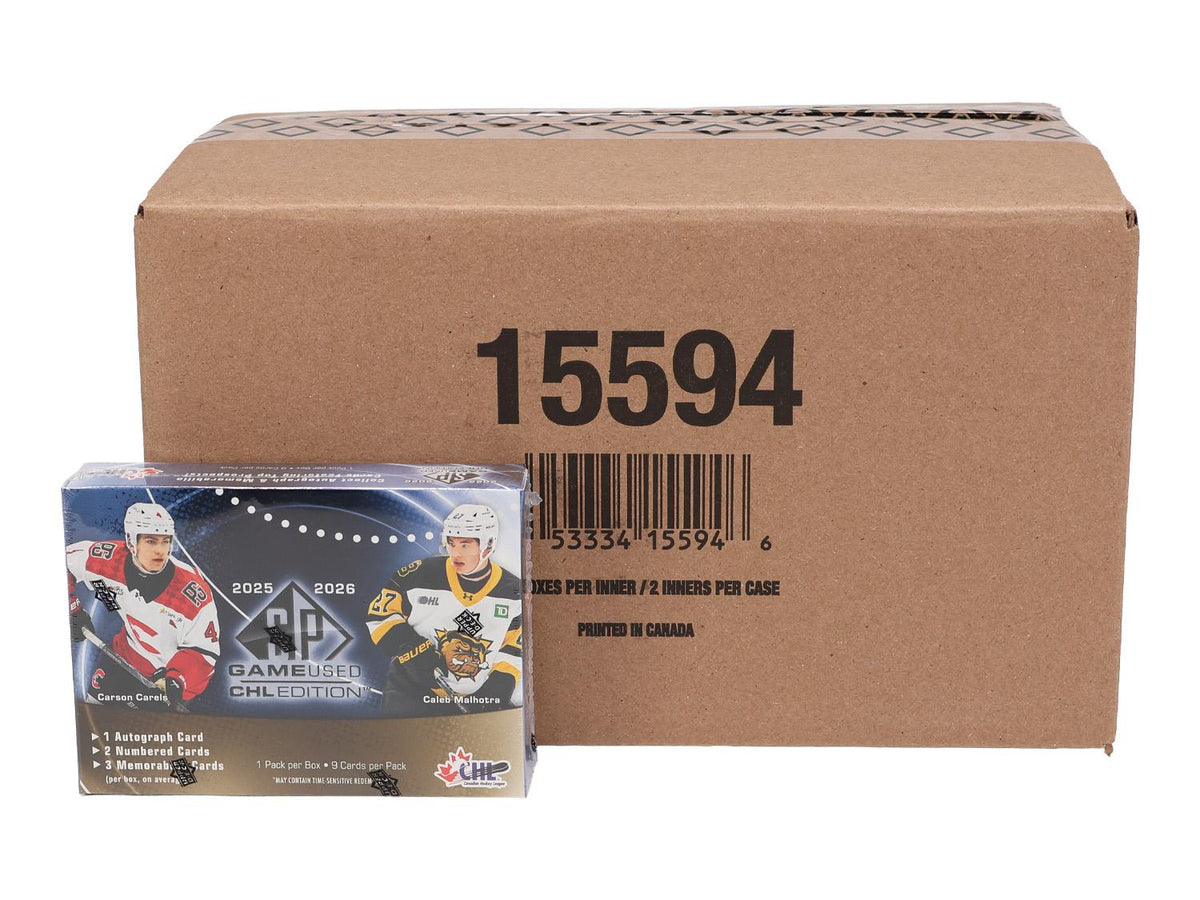 2025/26 Upper Deck CHL SP Game Used Hockey Hobby 20-Box Case