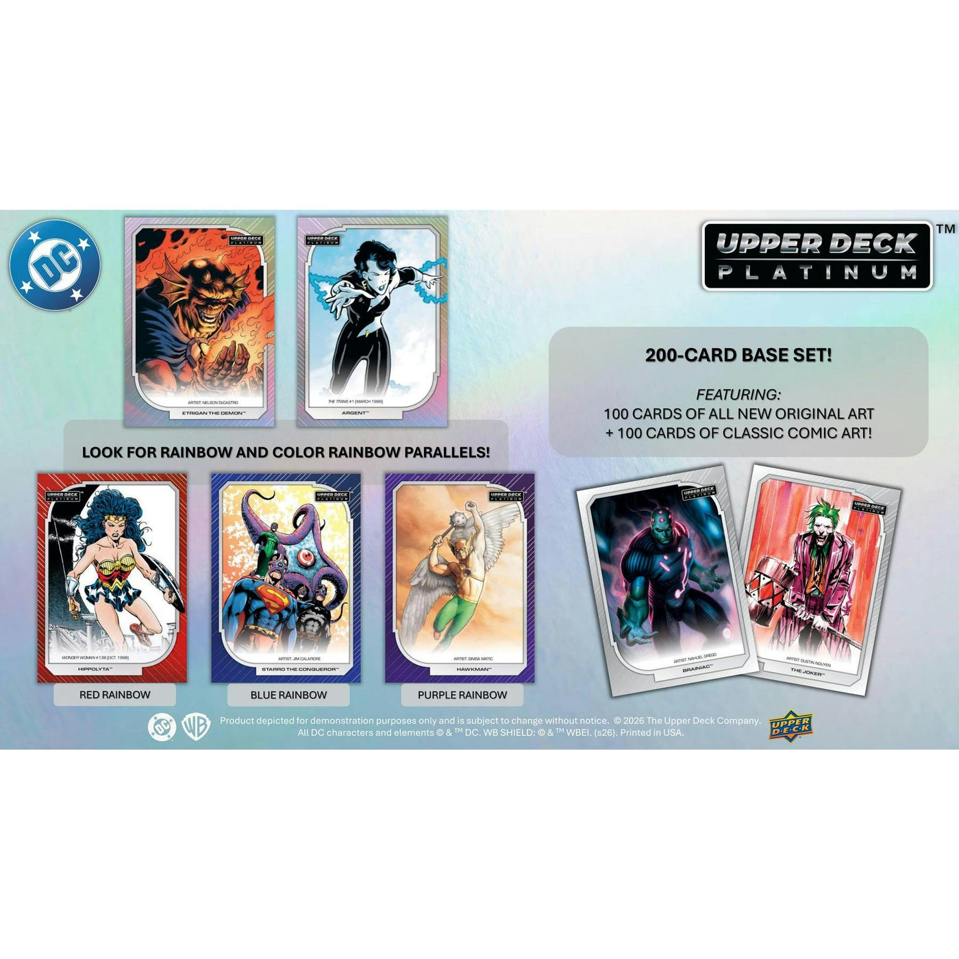 2026 Upper Deck DC Platinum Hobby Box (Presell)