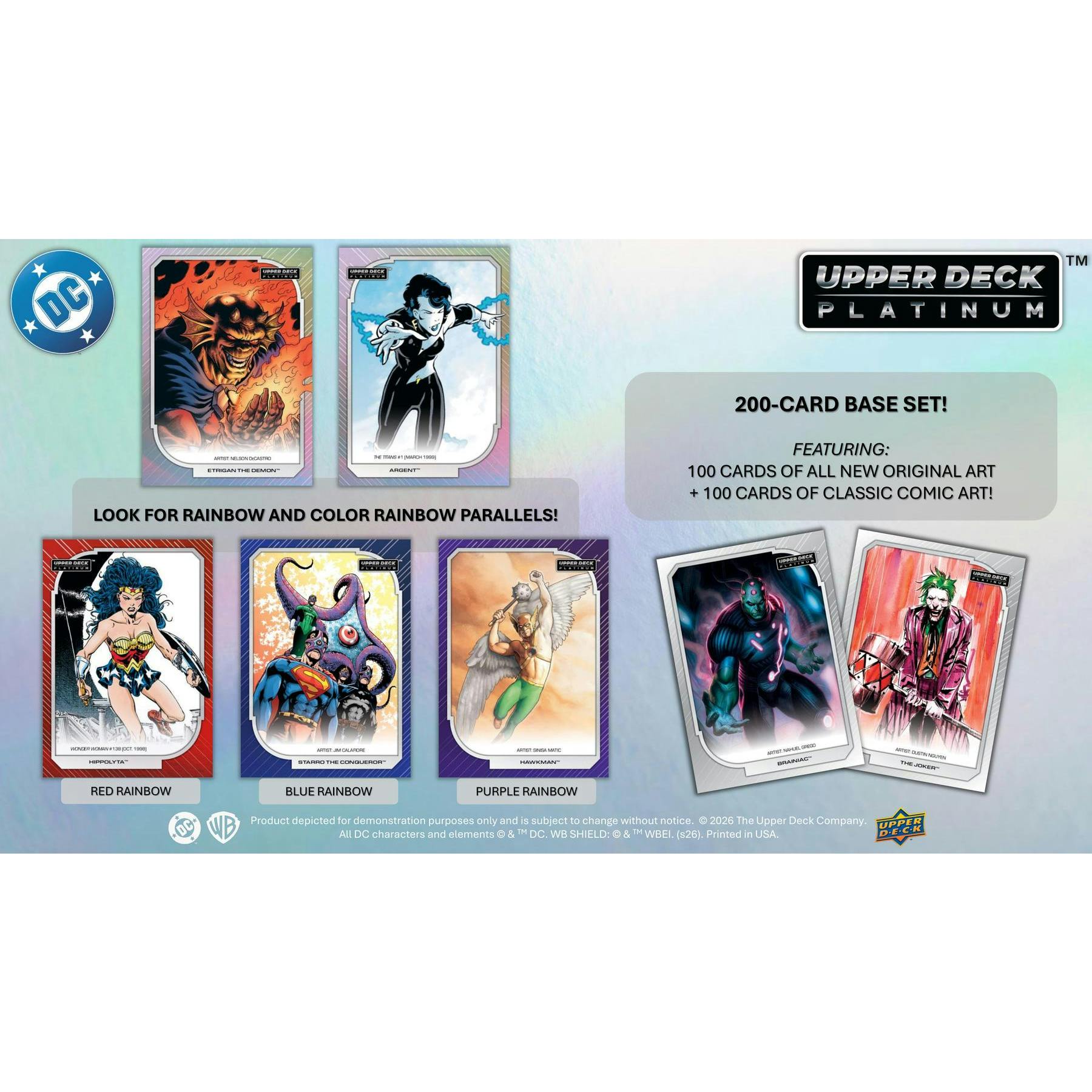 2026 Upper Deck DC Platinum Hobby Box (Presell)