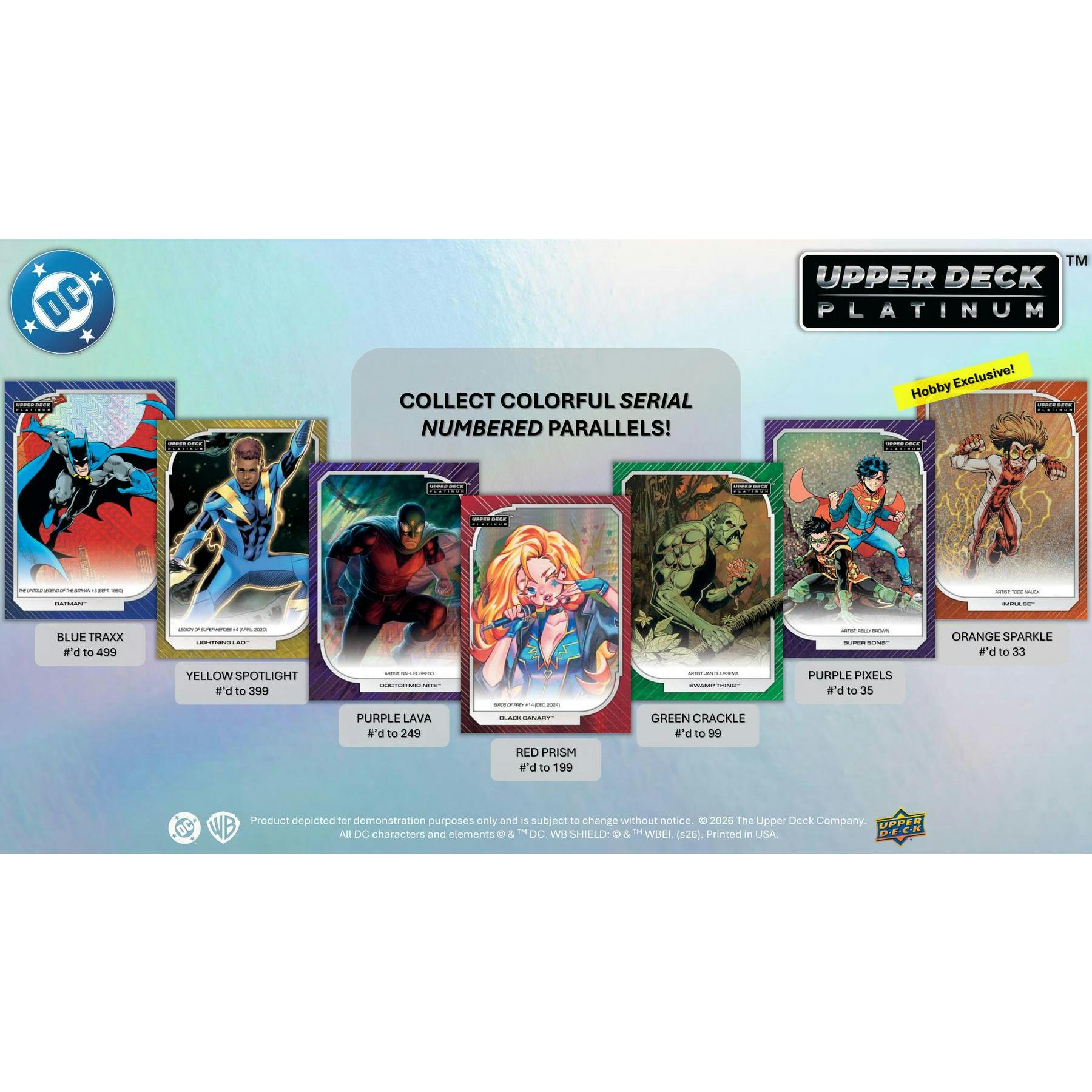 2026 Upper Deck DC Platinum Hobby 16-Box Case (Presell)