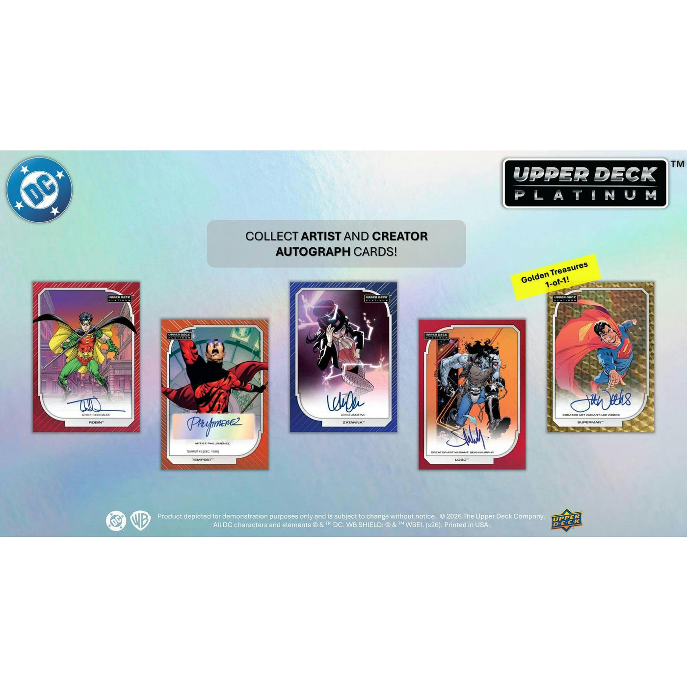 2026 Upper Deck DC Platinum Hobby 16-Box Case (Presell)